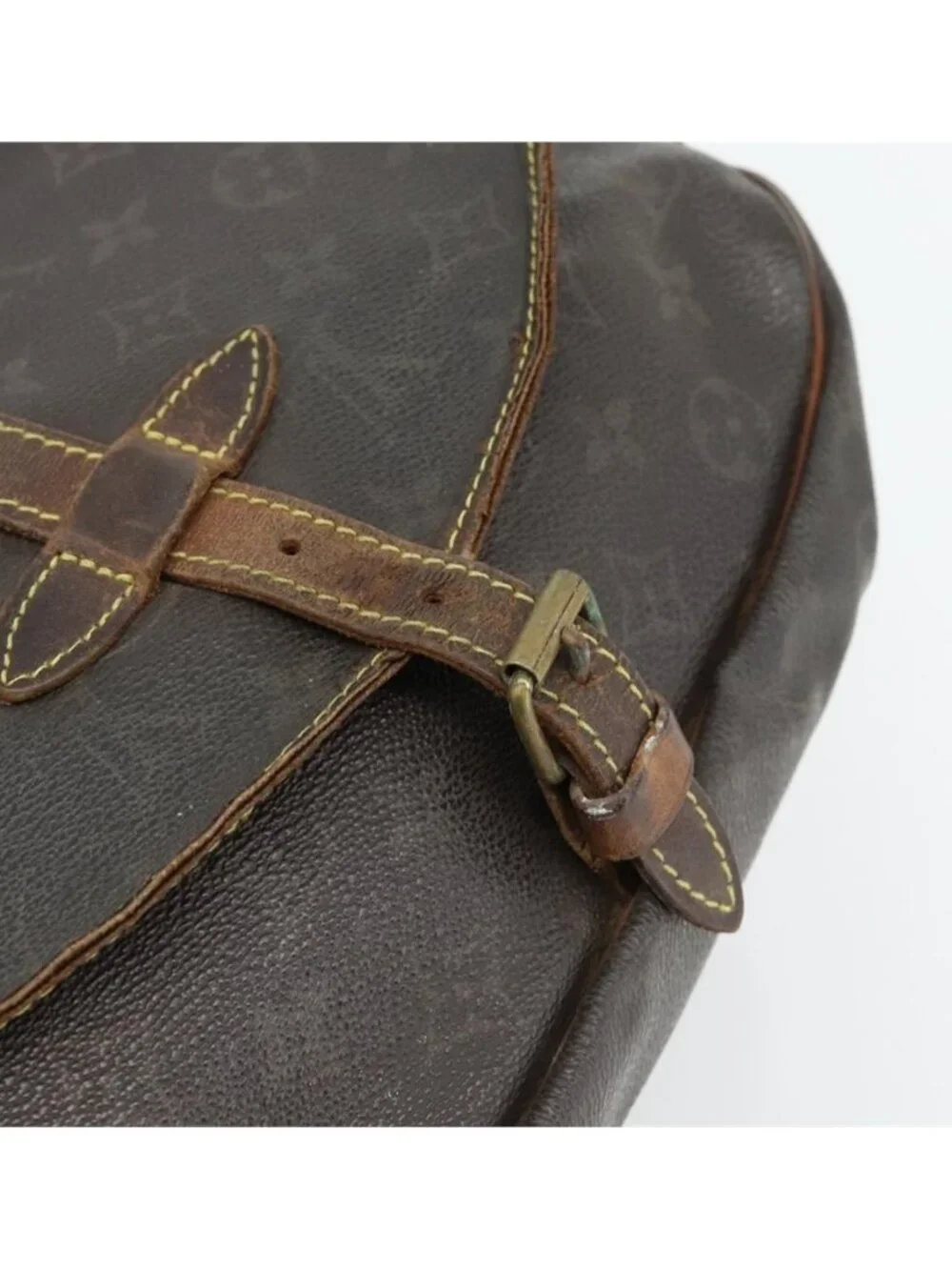 Authentic LOUIS VUITTON Monogram Saumur 30 Shoulder Bag M42256 LV